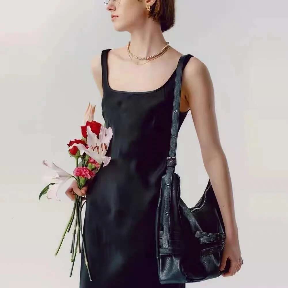 Korean Star's Same Small Samoondoh Trendy Cool Motorcycle SAMO ONDOH Strap Casual Single Shoulder Cross-Body Bag