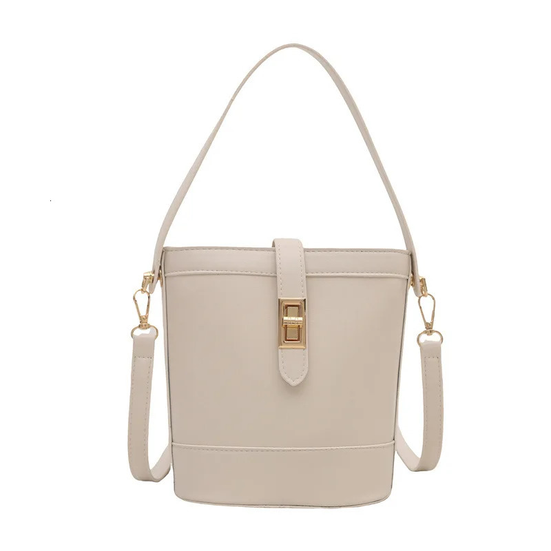 Ship from US Womens Retro Versatile Texture HandHeld Bucket Bag Small Shoulder for Spring And Summer Fashion Accessory 250227FBB