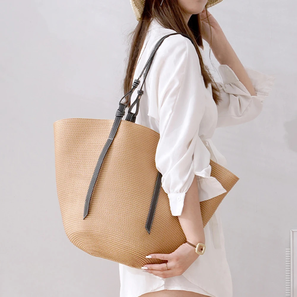 Ship from US Composite shoulder bag PP woven womens large capacity pillow cross body breathable and durable scratch party 250227FBB