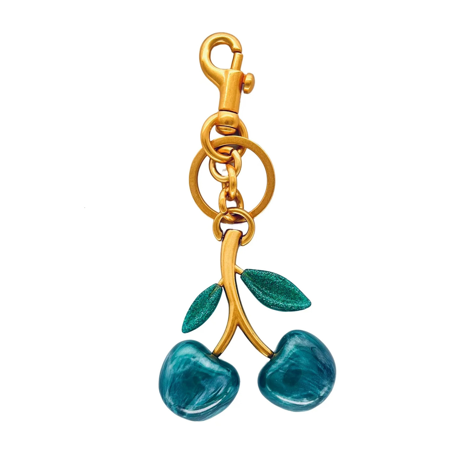 Six Different Styles Crystal Cherry Charm Pendant For Bag Womens Handbag Shoulder Bags Keychain Attachment Parts 250227