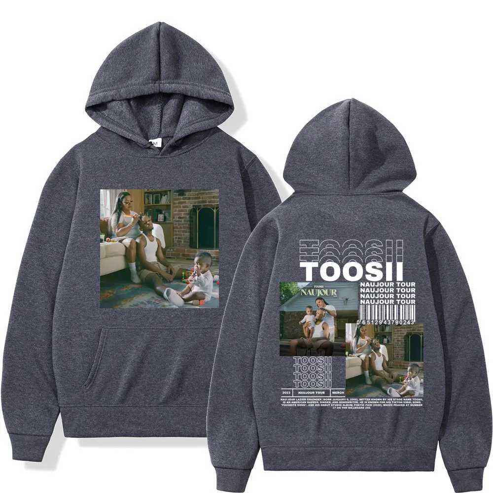 Rapper Toosii Music Album Double Sided Print Hoodie Men Women Harajuku Hip Hop Hooded Sweatshirts Fashion Casual Loose Pullovers X250227