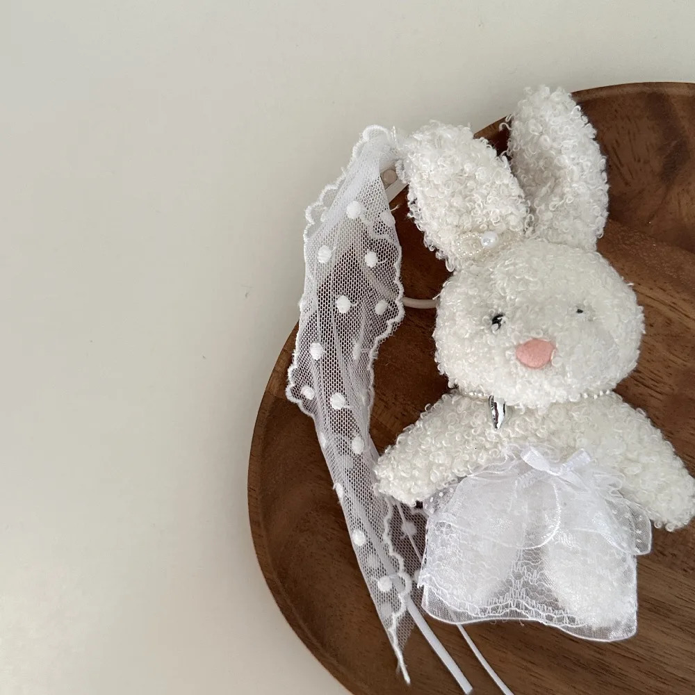 Car Key PP Cotton Lace Skirt Bear Keychain Bow Pearl Y2K Doll Bag Charm Silk Korean Style Animal Key Buckle girls 250227