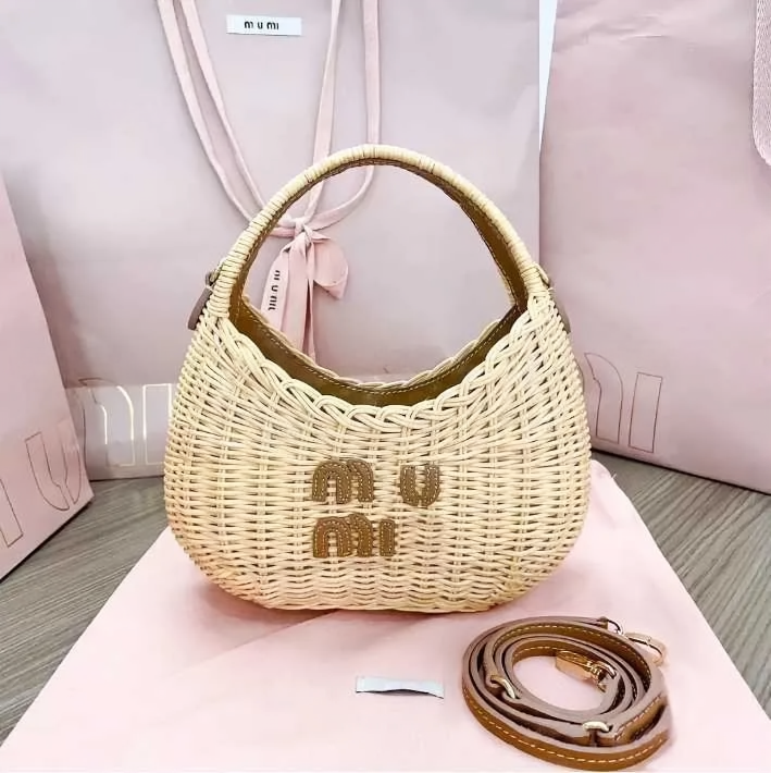 Raffias Straw Bags Designer Beach handbag Women plaited Shoulders Lady Underarm High quality Crossbody woven tote bag Fashion Clutch purse Vegetable basket