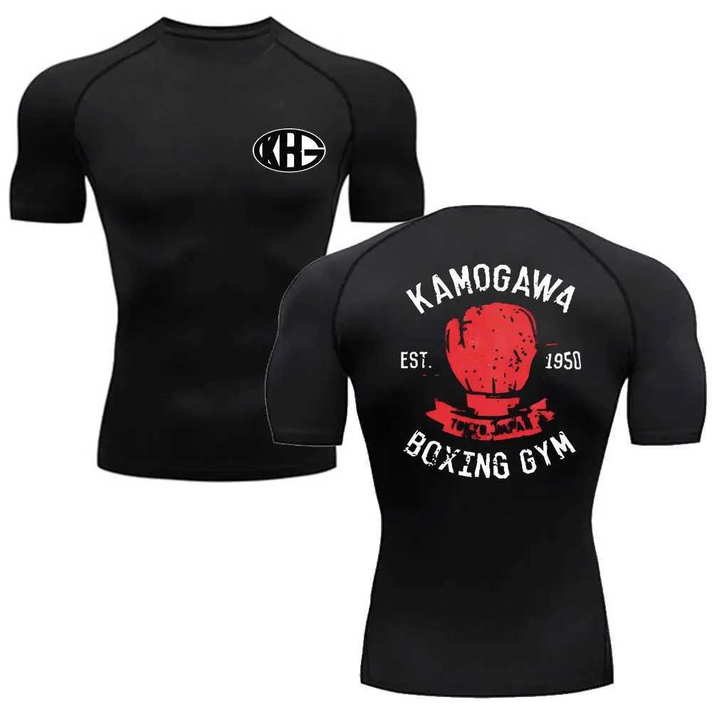 Anime Hajime No Ippo Kamogawa Boxing Gym Tshirt Men Women KGB Graphic Compression Sport T-Shirts Clothing Harajuku Strtwear X250227