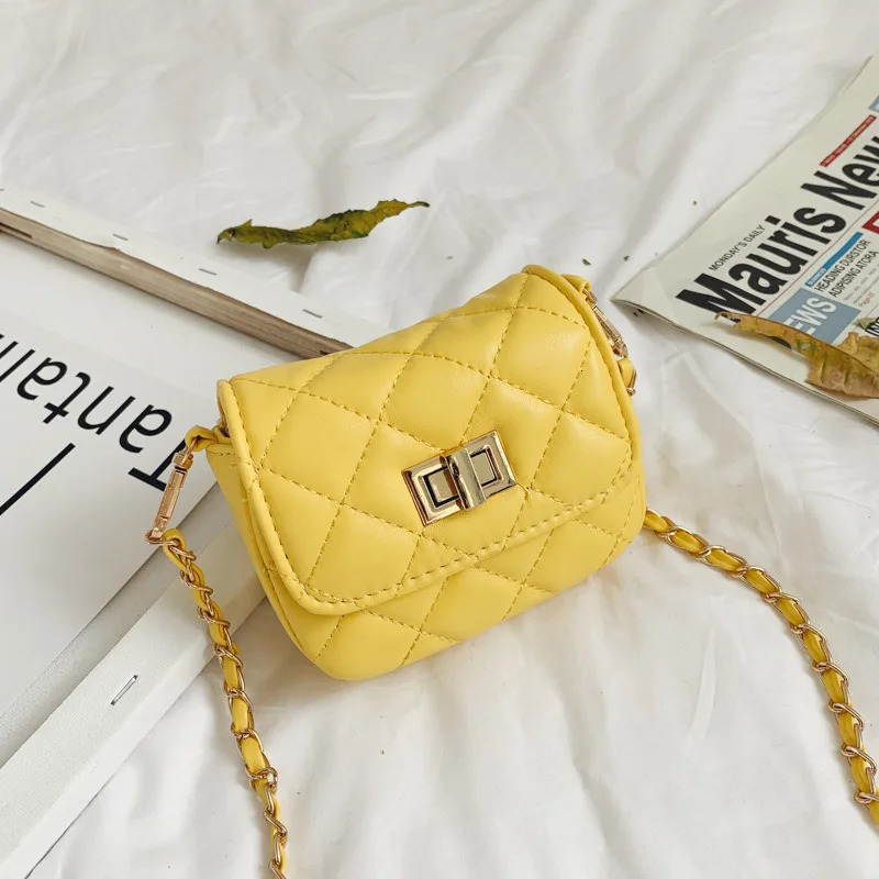 Ship from US Girls temperament small fragrant style bag girls highend fashion diamond grid crossbody Korean version westernstyle ch 250227FBB