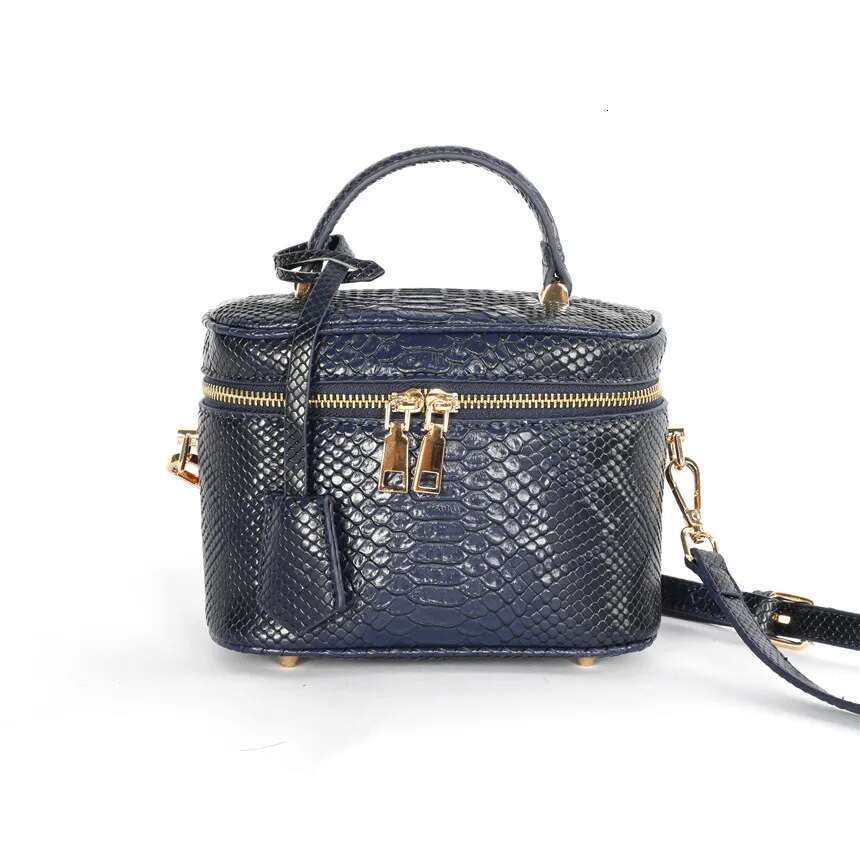 Women's Bags TOPHIGH Fashion Newly Tote Clutch Box For Women Ostrich Patern Leather Shoulder Bag Ins Hot Sales Snake Purse Handbag