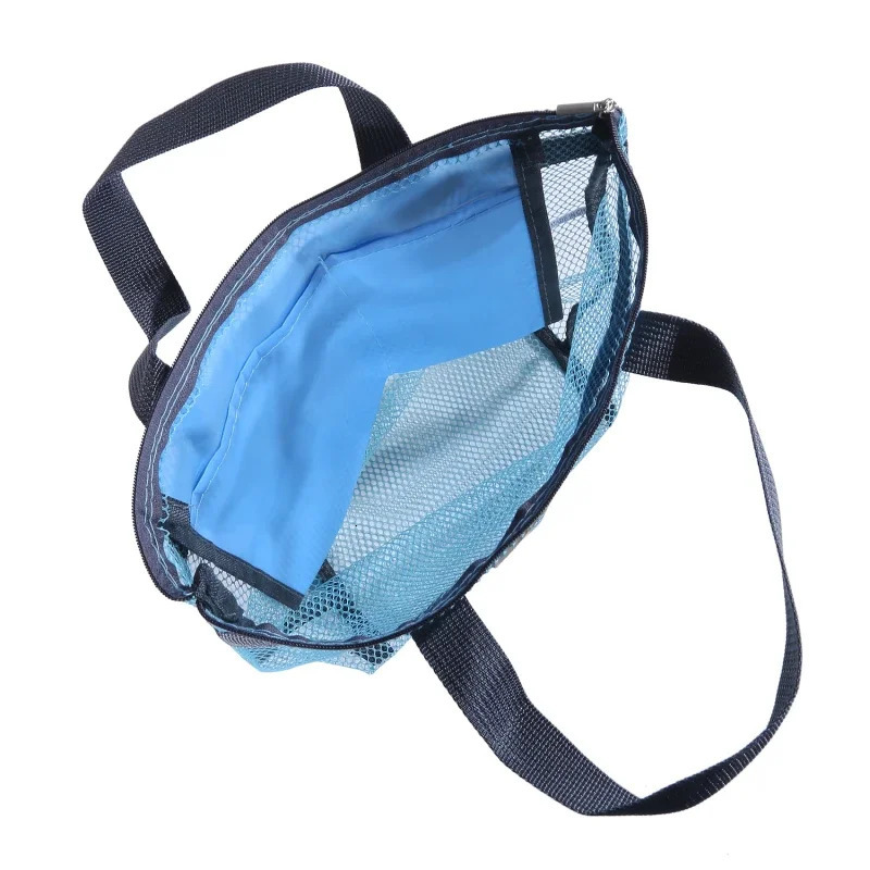 Ship from US Womens mesh bag travel storage shower beach toilet makeup handbag 250227FBB