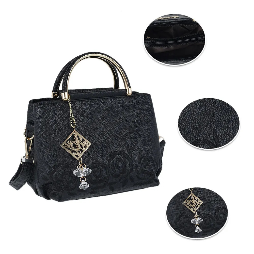 Ship from US Women Handbag Shoulder Messenger Bucket Bag Casual Tote Stylish Ladies Large Capacity PU Crossbody 250227FBB