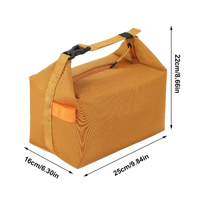Ship from US Adult Lunch Bag Adults Portable Lunchbox Yellow Cooler Reusable Tote Food Warmer For Outdoors 250227FBB