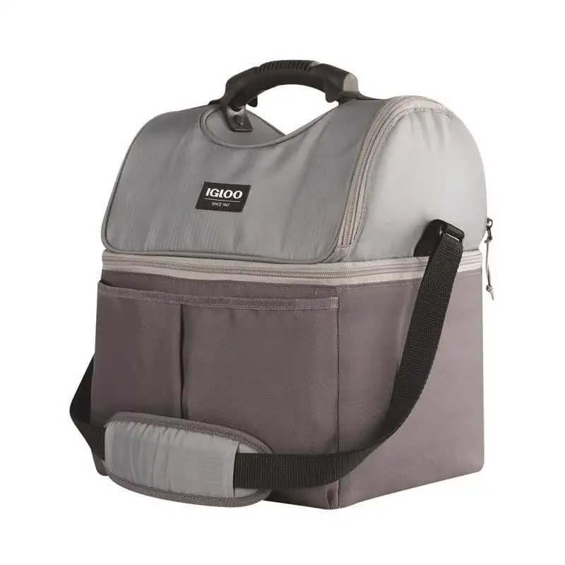 Ship from US Igloo Gripper Gray 22 cans Lunch Bag Cooler 250227FBB