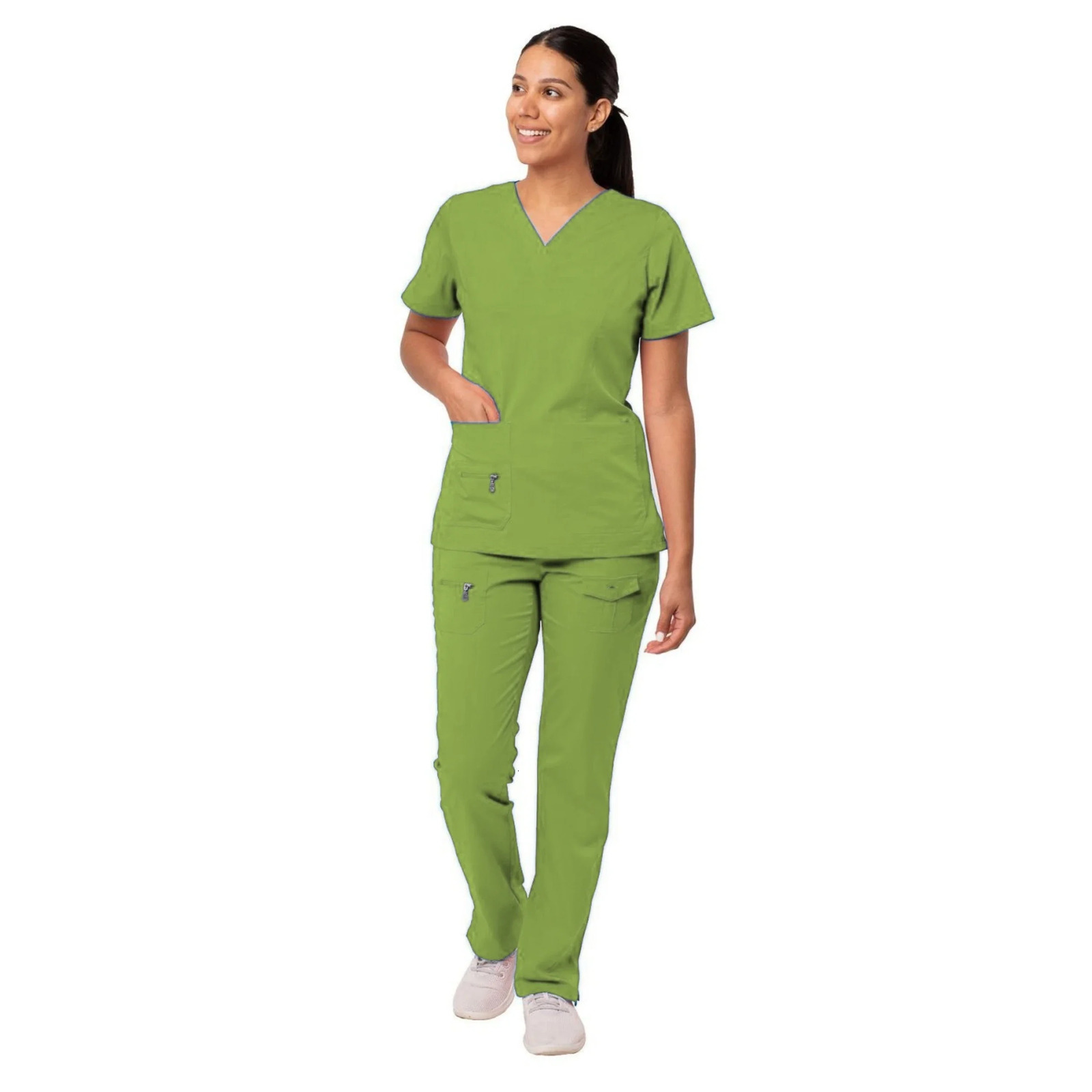 Uniforms Woman Scrubs Medico Work Wear Top and Pants Sets Clinical Suit Clothes for Doctor Nursing Uniform 250226