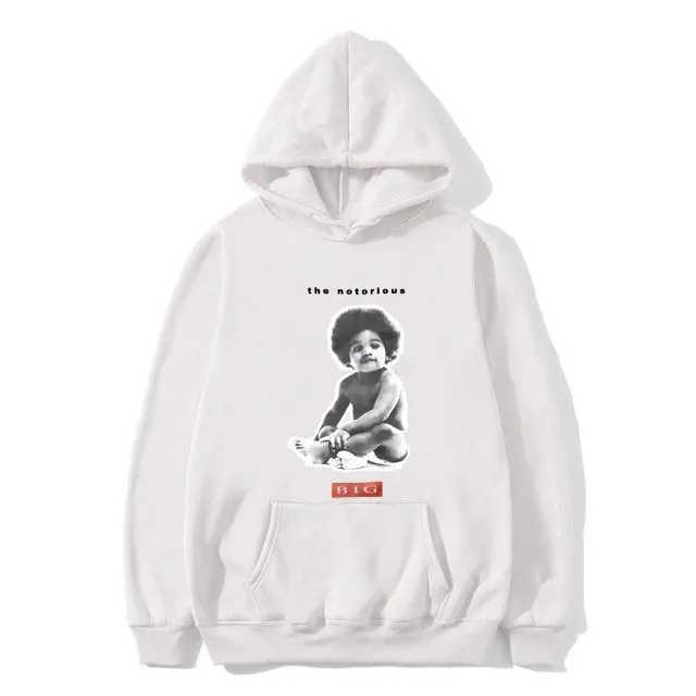 Rapper BIG Poppa Graphic Hoodie Mens Rap Oversized Sweatshirt Biggie Smalls Hoodies Men Women Hip Hop Sportswear X250227 L251018R04X