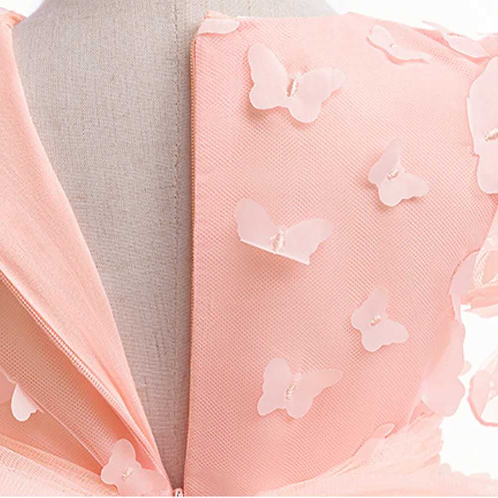 Girl's Dresses Baby girl princess summer dress 1-6 years old childrens casual clothing 3D butterfly cute party beautiful dress Y250227JFTJ