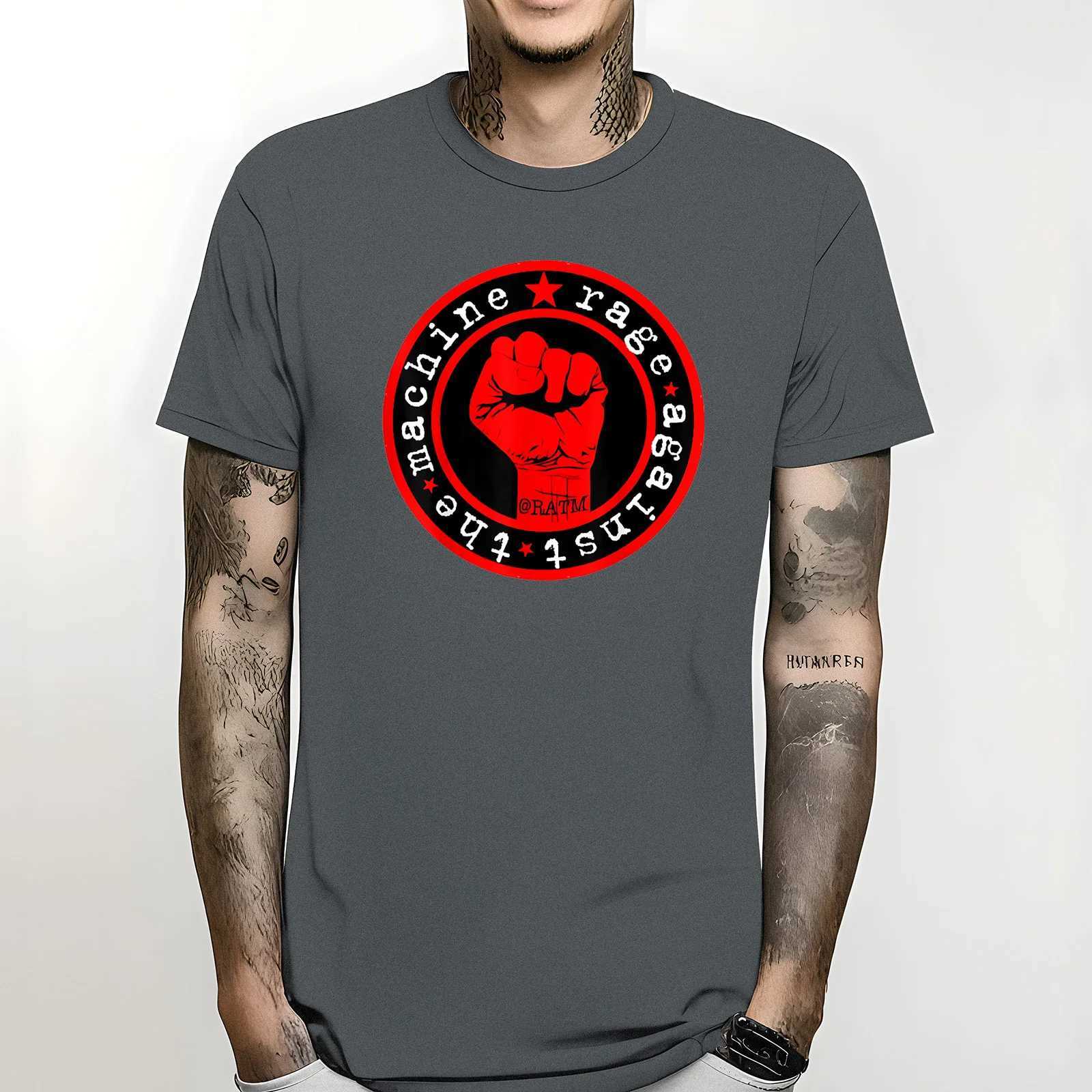 Graphic Short Slve T Shirt Oversized Rage Against The Machines RATM Unisex T-Shirt S-5XL Heavyweight Round Collar Strtwear X250227