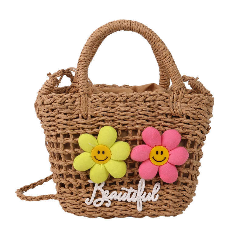 Summer woven bag 2025 new style, fresh and stylish, versatile handbag for young girls, beach vacation, beach crossbody bag