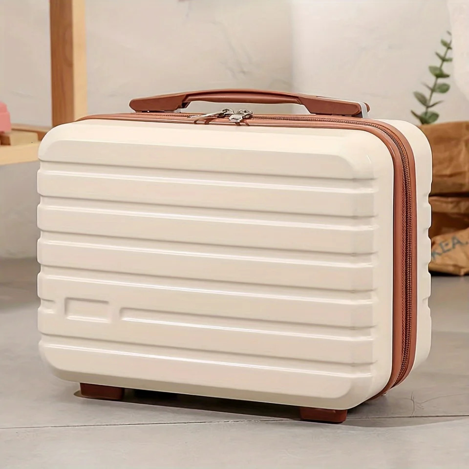 Ship from US Hand Luggage Cosmetic Bag Womens Mini Company Gift Small Box Toiletries Stylish Vintage Lightweight Suitcase Student Mu 250227FBB