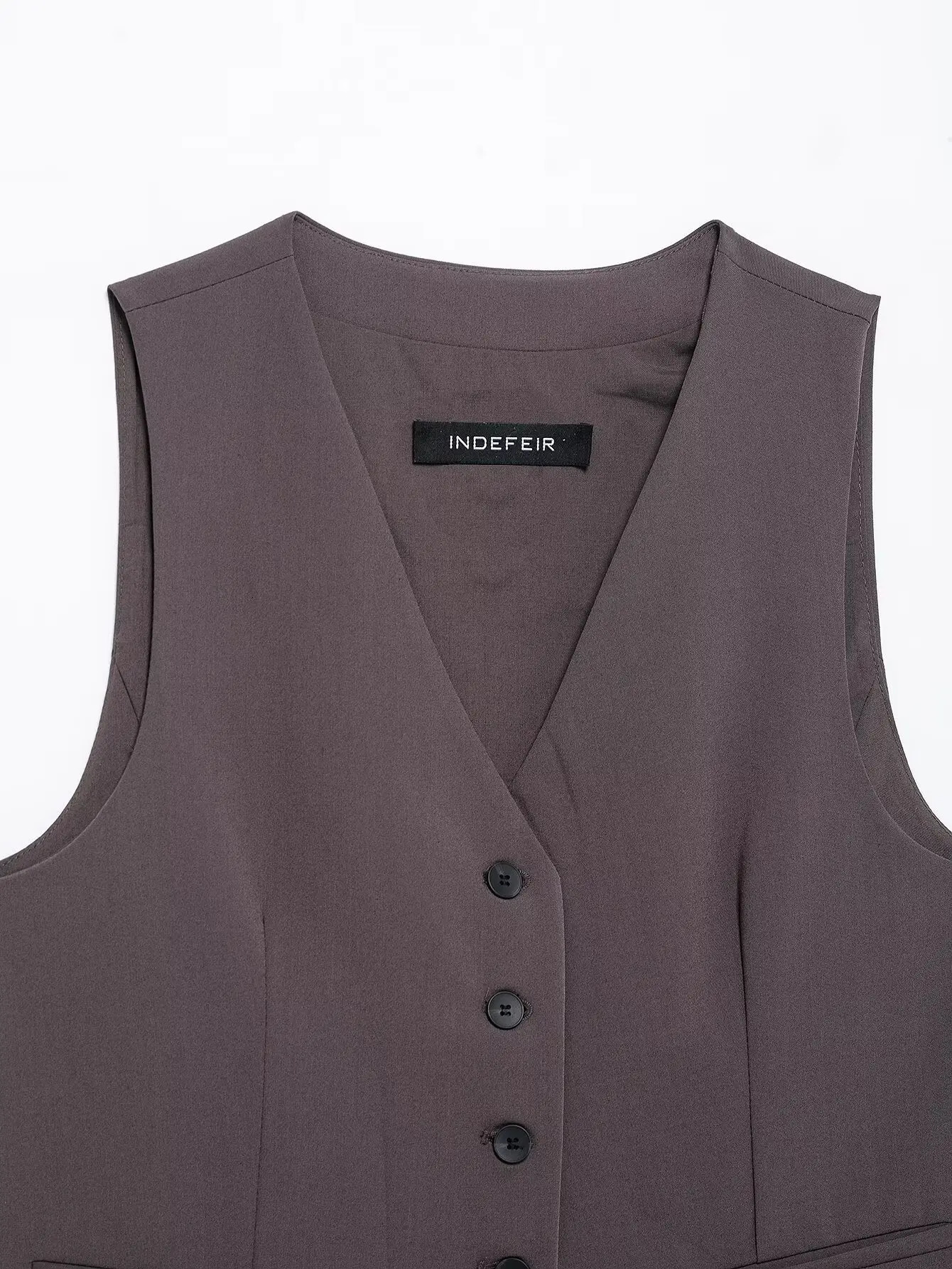 Womens Fashion Striped Single Chest Tank Top Retro Vneck Sleeveless Work Clothes 250226