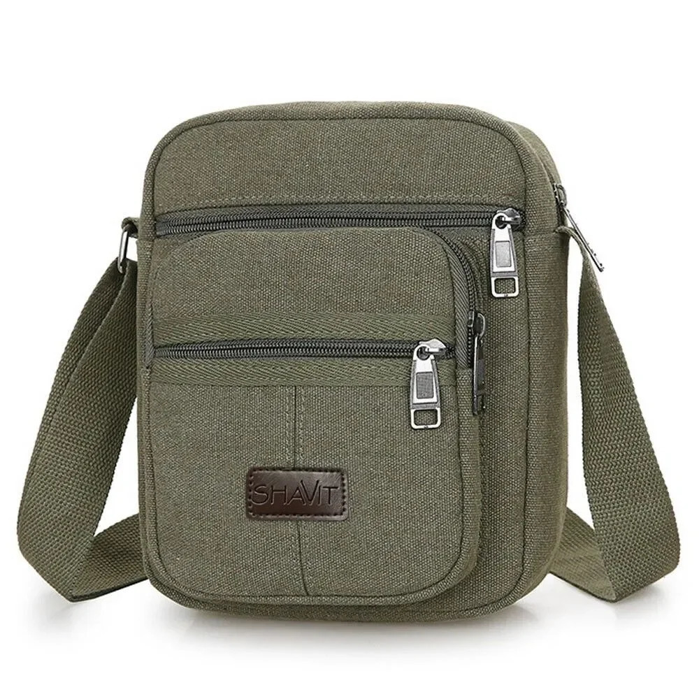 Ship from US Messenger Bag Shoulder Crossbody Canvas Bags Casual Satchel Vintage 250227FBB