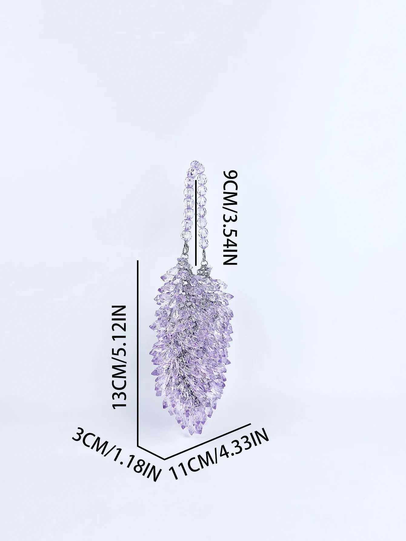 Small and Handmade Acrylic Solid Color Beads Womens Handheld Water Drop Bag Fiable and Elegant Dinner BagXJ250227