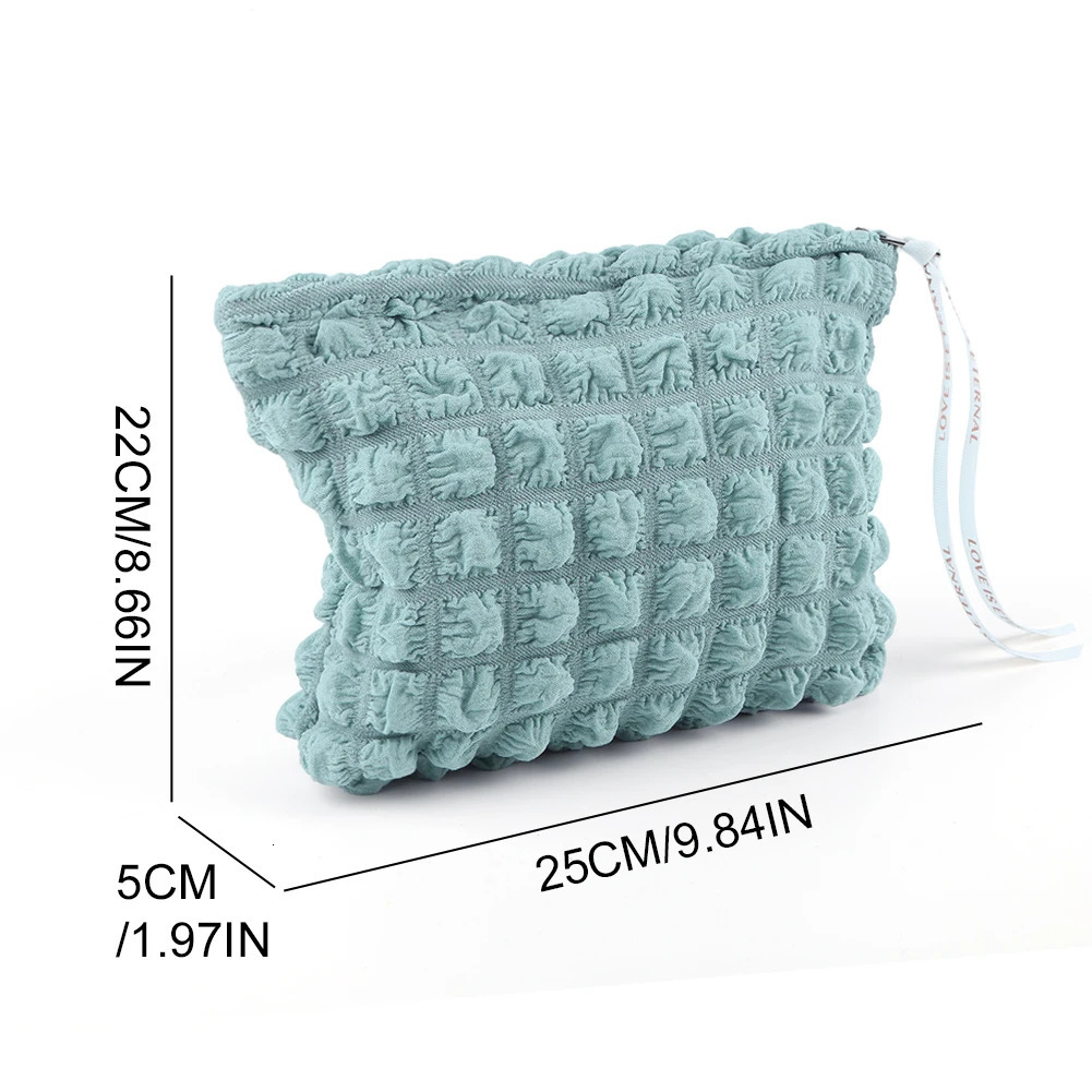 Ship from US 3Pcs Travel Toiletry Bag Solid Color Makeup Organizer Large Capacity Zipper Pouch Lightweight Storage Clutch 250227FBB