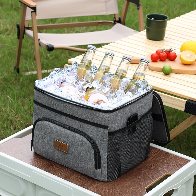 Ship from US ZPortable Cooler Bag Large Insulated Lunch Waterproof Leakproof Thickened Handheld Shoulder Carry Outdoor Picnic 250227FBB