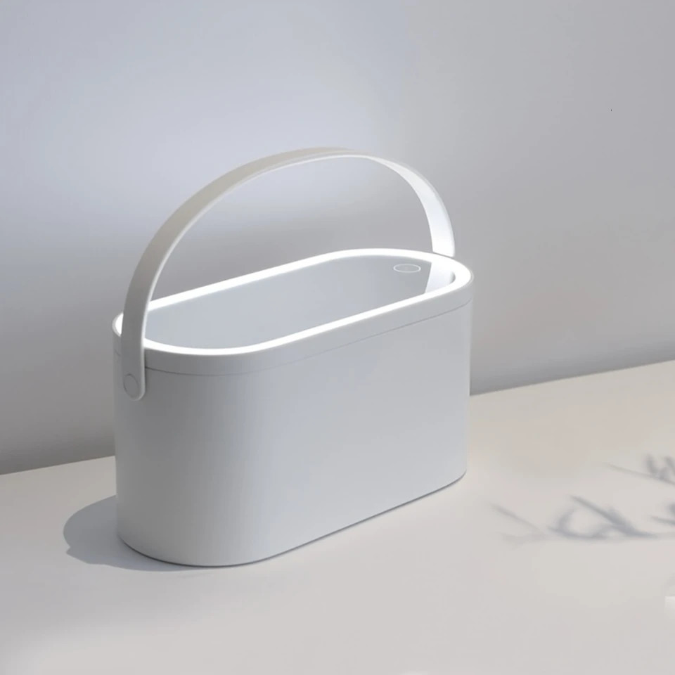 Ship from US Cosmetic Storage Box Bag Makeup Portable Toiletry Case Travel With Mirror And LED Lights; Great G 250227FBB