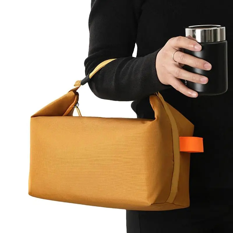Ship from US Adult Lunch Bag Adults Portable Lunchbox Yellow Cooler Reusable Tote Food Warmer For Outdoors 250227FBB