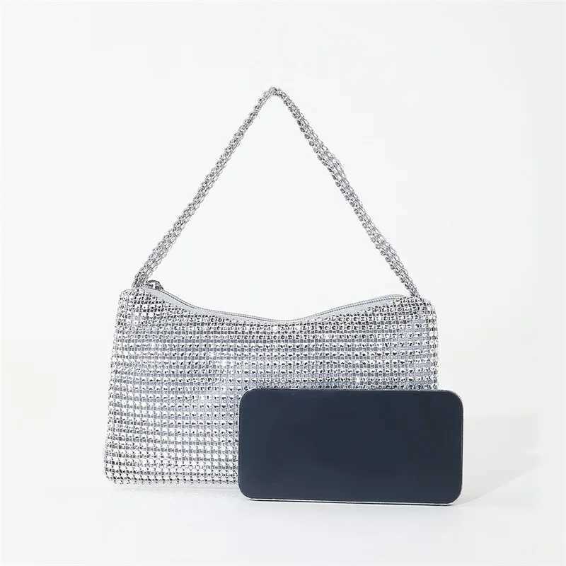 Rhine Evening Bag Women Bling Purse Sparkly Diamond Shoulder Bag For Women Party Club Wedding Prom Cluh PursesXJ250227