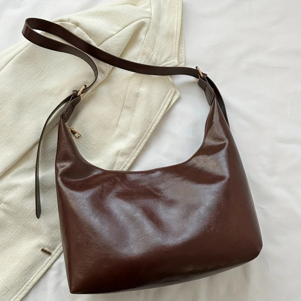 Ship from US Womens Retro Classic PU Leather Crossbody Handbag Y2K n Purse 250227FBB