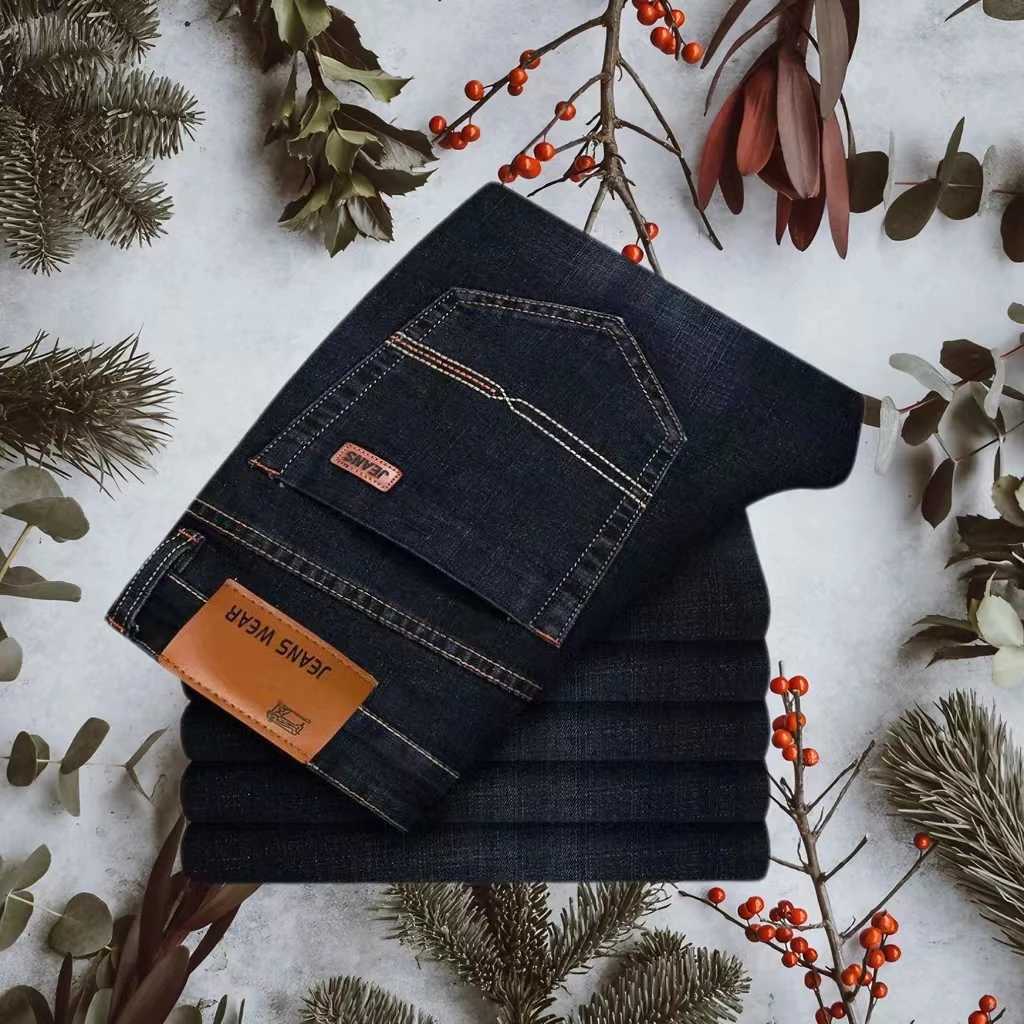 New Men Classic Jeans Jean Homme Pants Men Soft Black Biker Masculino Denim Overalls Mens Pants Size 28-40 X250227