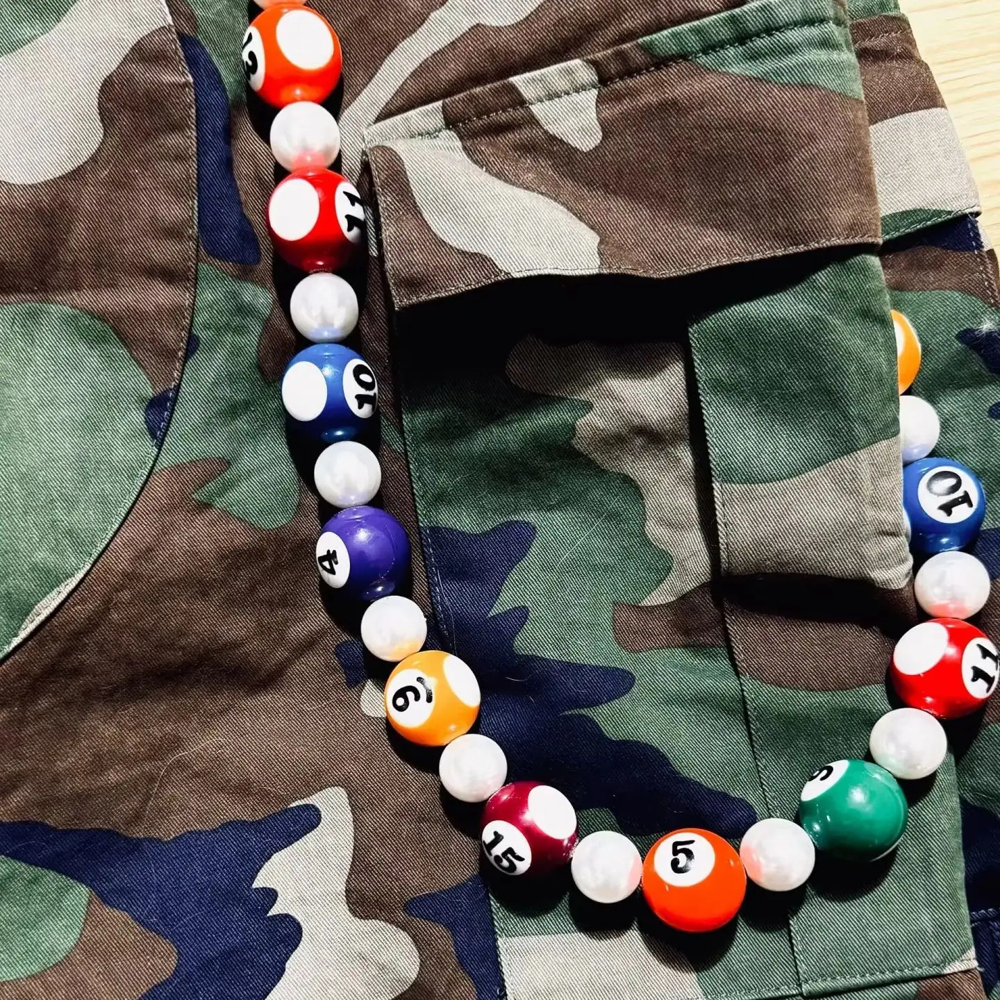 Purely Handmade Hip-Hop Punk Style Trouser Chain Exaggerated Large Billiards Fashion Element Accessories 250225