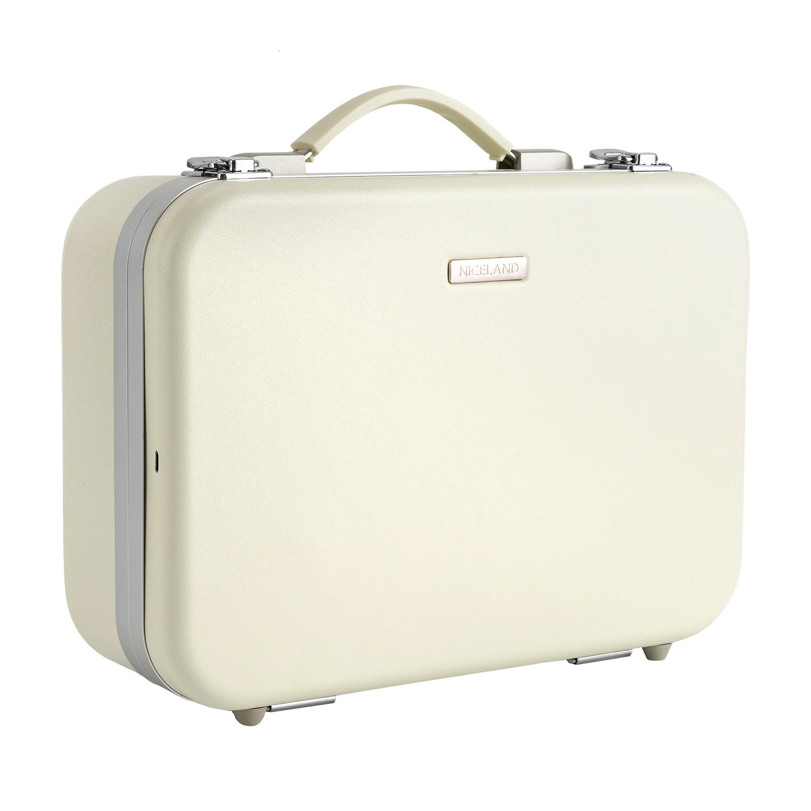 Ship from US White Makeup Organizer Box with Upgraded Halogen Light and Mirror Premium Cosmetic Storage Case 250227FBB
