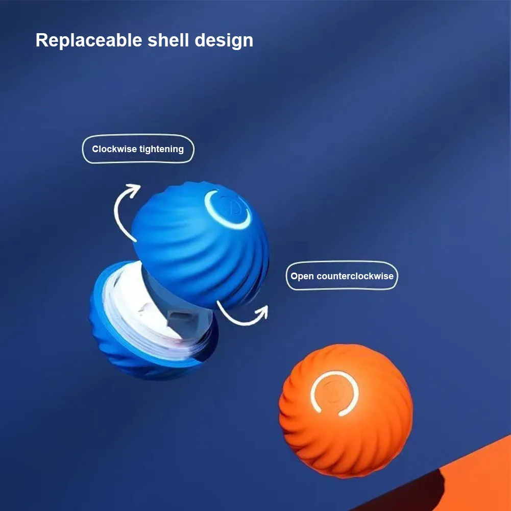 Interactive Pet Ball Toy Smart Dog Toy Ball Automatic Moving Bouncing Interactive Dog Toy Cat Dog Product for Indoor Cat Kitten ZZ