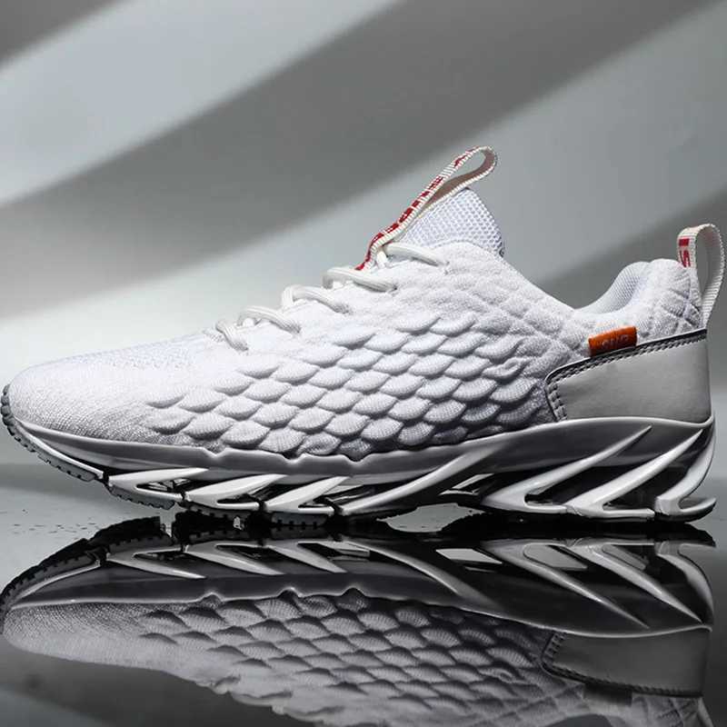 Men Running Shoes Non Slip Breathable Fashionable Outdoor Lightweight Lace Up Wear-resistant Casual Walking Shoes for Men Z250227