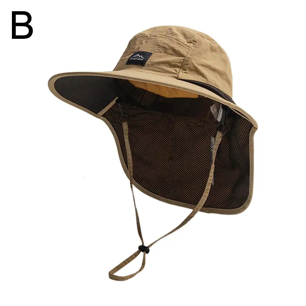 Quick-Drying Bucket Hat Fisherman Hat Sunscreen Cap Sun-Proof Panama Cap Sun-Shade Wide Brim For Hiking Hats For Men Women 250218
