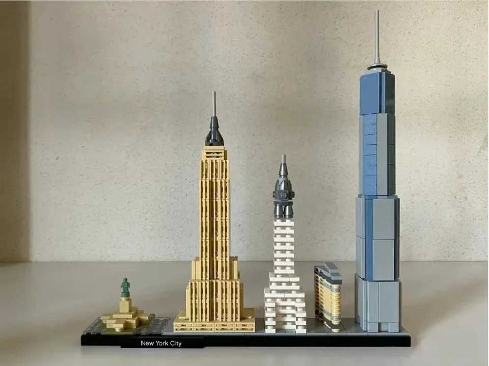 New York London Pairs Dubai Lanmark City Skyline Building Blocks 21052 21044 21028 21034 21032 21027 Construction B Set Y250227