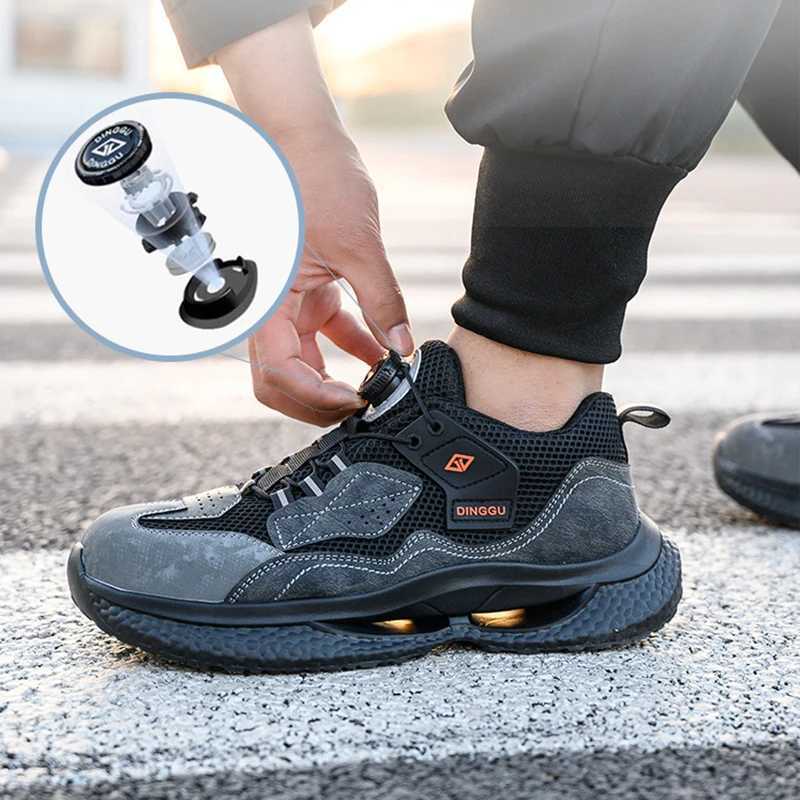 Fashion Work Sneakers Men Steel Toe Work Shoes Safety Boots Mens Anti-smash Puncture-Proof Working Protective Shoes Dropshipping Z250227