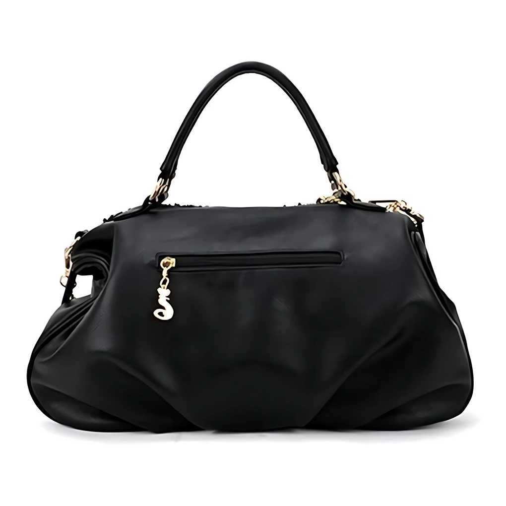 New Arrival New Womens PU Leather Ladies Shoulder Crossbody Bags Sequined Patent Leather Hobo Bag Casual Wild Top-Handle Bags Pillow Bag T250227