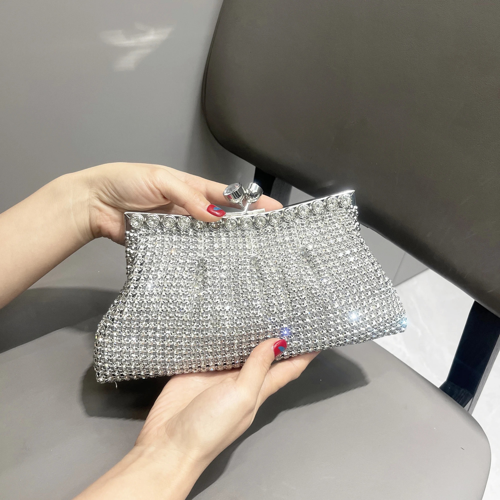 Handle Rhine Stone Evening Clutch Bag Wallet and Handbag y ner Sparkling Crystal Shoulder 250326