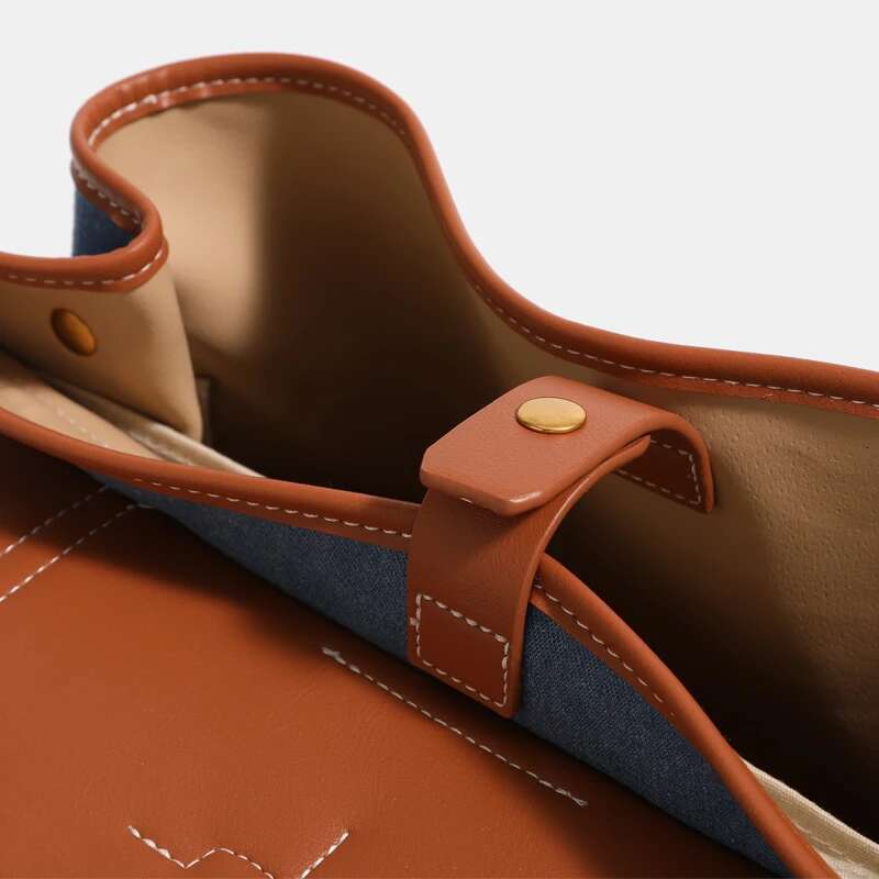 Large Capacity Denim Backpack Bags For Women Designer Handbag And Purse 2024 New In Fashion Briefcase Shoulder Crossbody