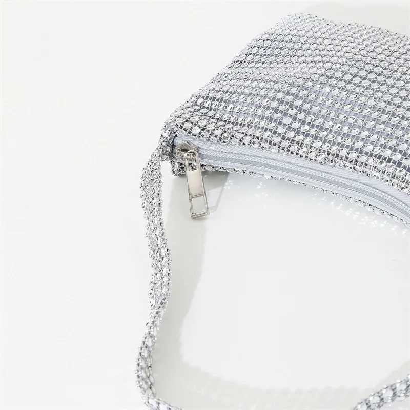 Rhine Evening Bag Women Bling Purse Sparkly Diamond Shoulder Bag For Women Party Club Wedding Prom Cluh PursesXJ250227