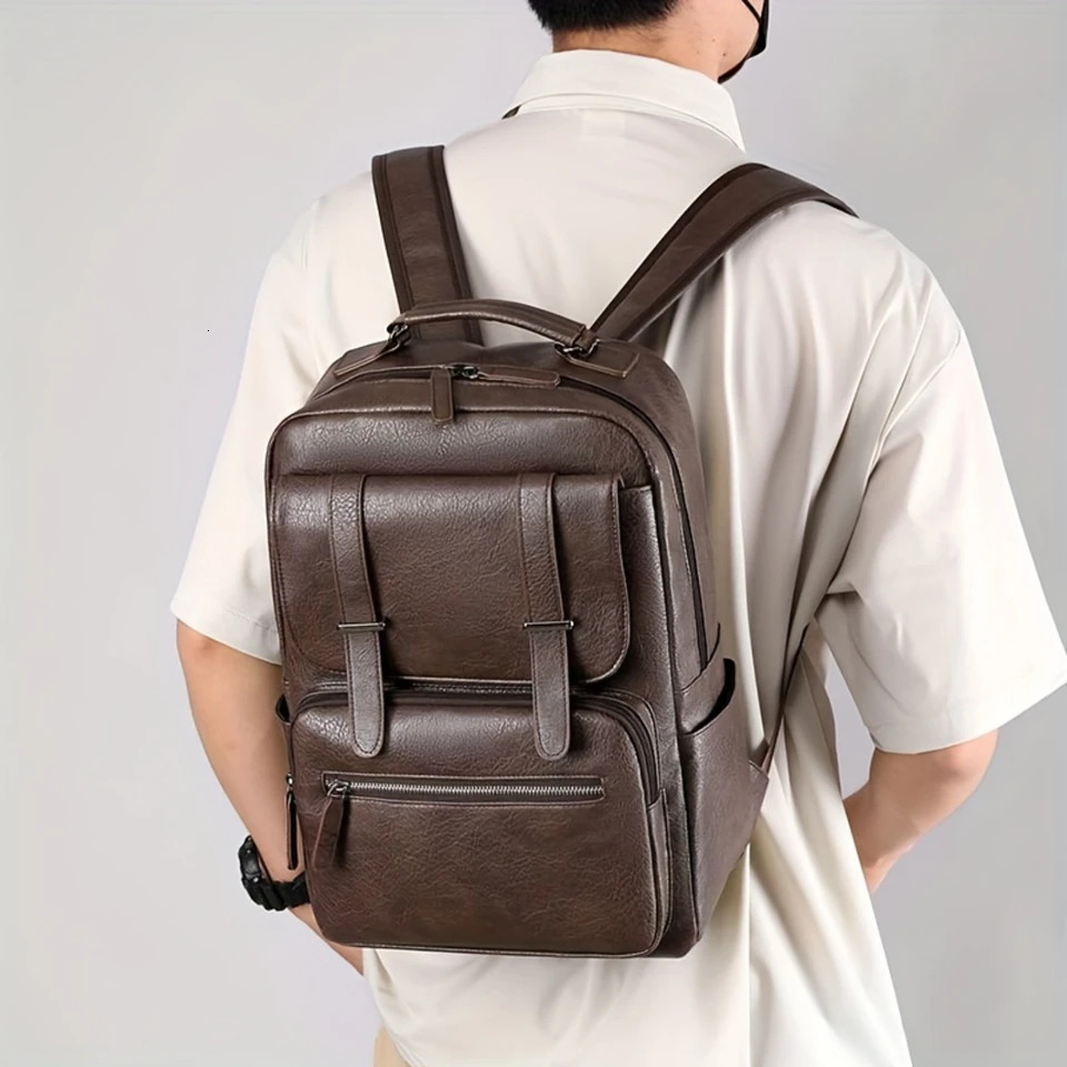 Ship from US 1pc Mens Casual Travel Laptop Backpack 250227FBB