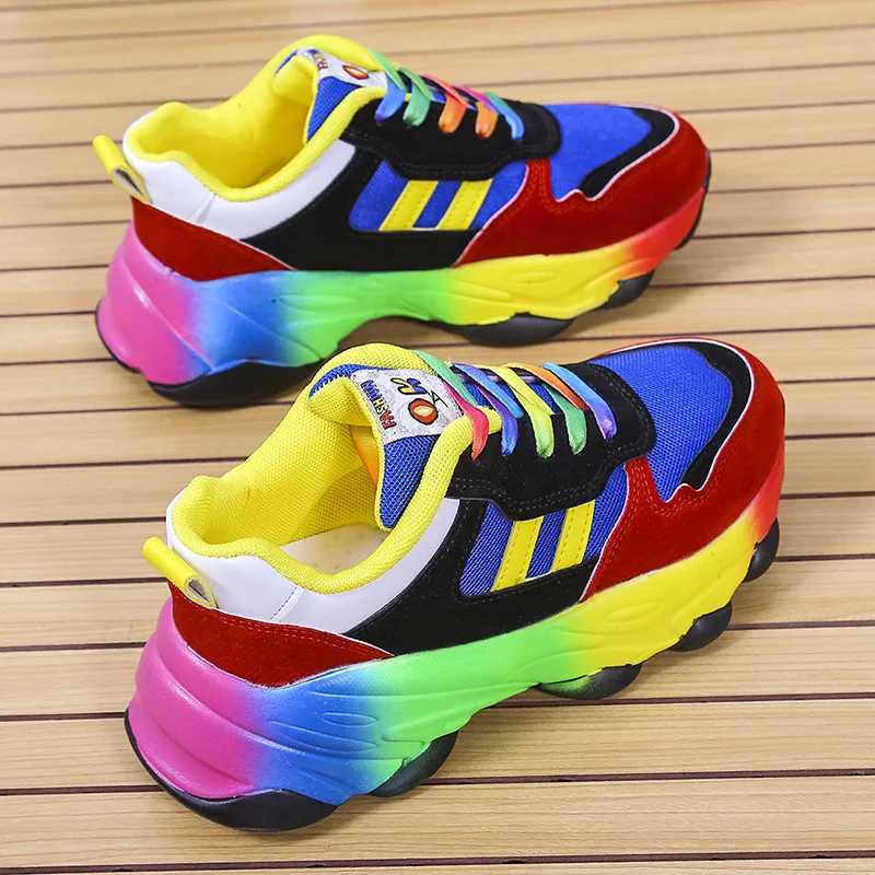 Womens Wedge Platform Plus Size Vulcanized Shoes New Sneakers Casual Sports Shoes 2024 Fashion Women Lace-up Mesh Breathable Z250227