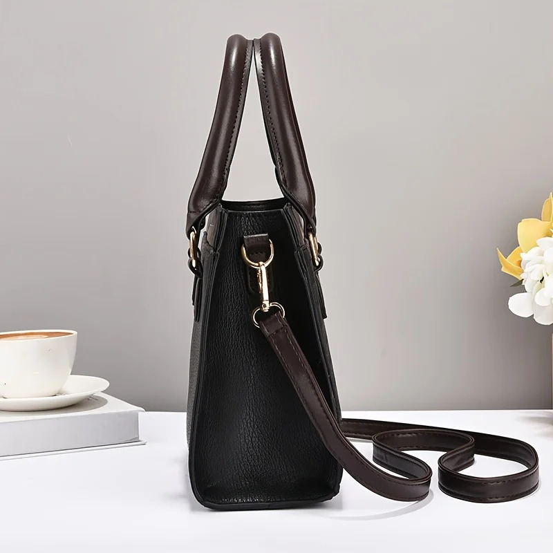 Ship from US Fashion Top Handle Satchel Bag Trendy Crossbody Womens Casual Handbag Shoulder Purse 250227FBB
