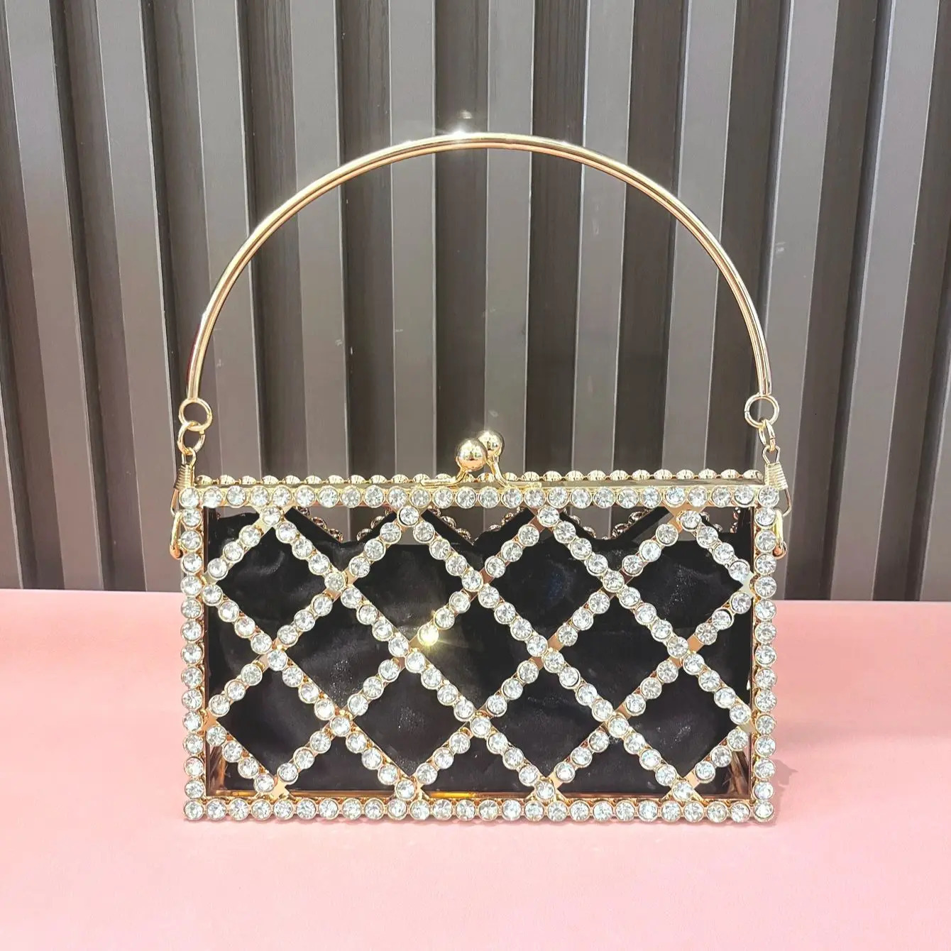 Handmade Rhinestones Evening bag Crystal Bags for Women Purses and Handbags y ner metal banquet 250226