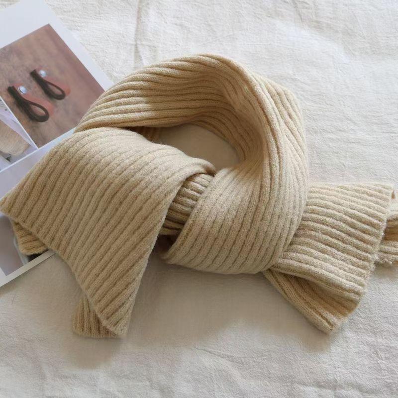 T187 short scarf for women 2025 autumn and winter new style fashionable and versatile warm cashmere neck scarf