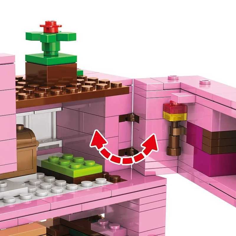 Cartoon Diy Pig House Building Block Educational Toy For Kids Gift Y250227
