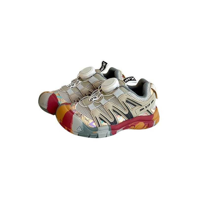 ion childrens sports shoes 2024 Spring and Autumn new style boys outdoor hiking shoes rotating buckle girls breathable running shoes S25226