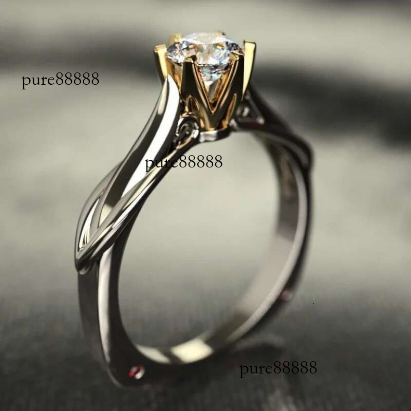 Pure Gold Ring for Women Natural Moissanit Rings with Gemstones Beautiful Jewelry Couples Wedding Accessories New Trend 2023