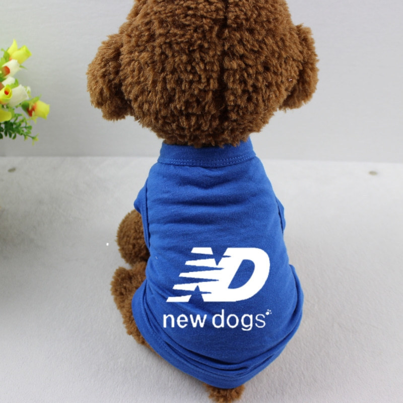 Dog Shirts Clothes, ND NEW DOGS Dog Clothes T-Shirt Vest Soft and Thin, Pure Cotton Solid Color Shirts Clothes Fit for Small Medium Large Extra Large 